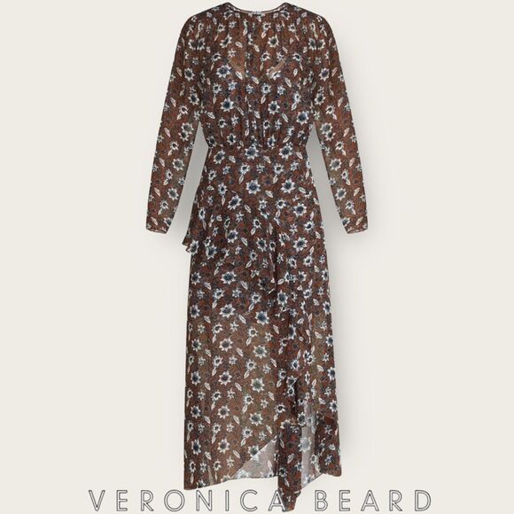 VERONICA BEARD **NWT** Sazan Floral Silk Dressing Clay Multi - Picture 8 of 10